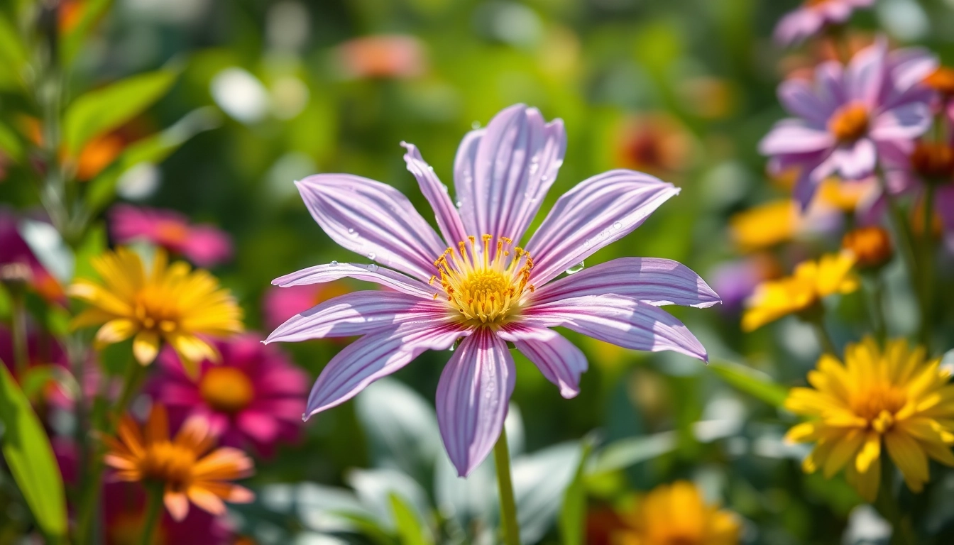 Charlotte’s web flower for sale showcased in a vibrant garden, highlighting its delicate petals.