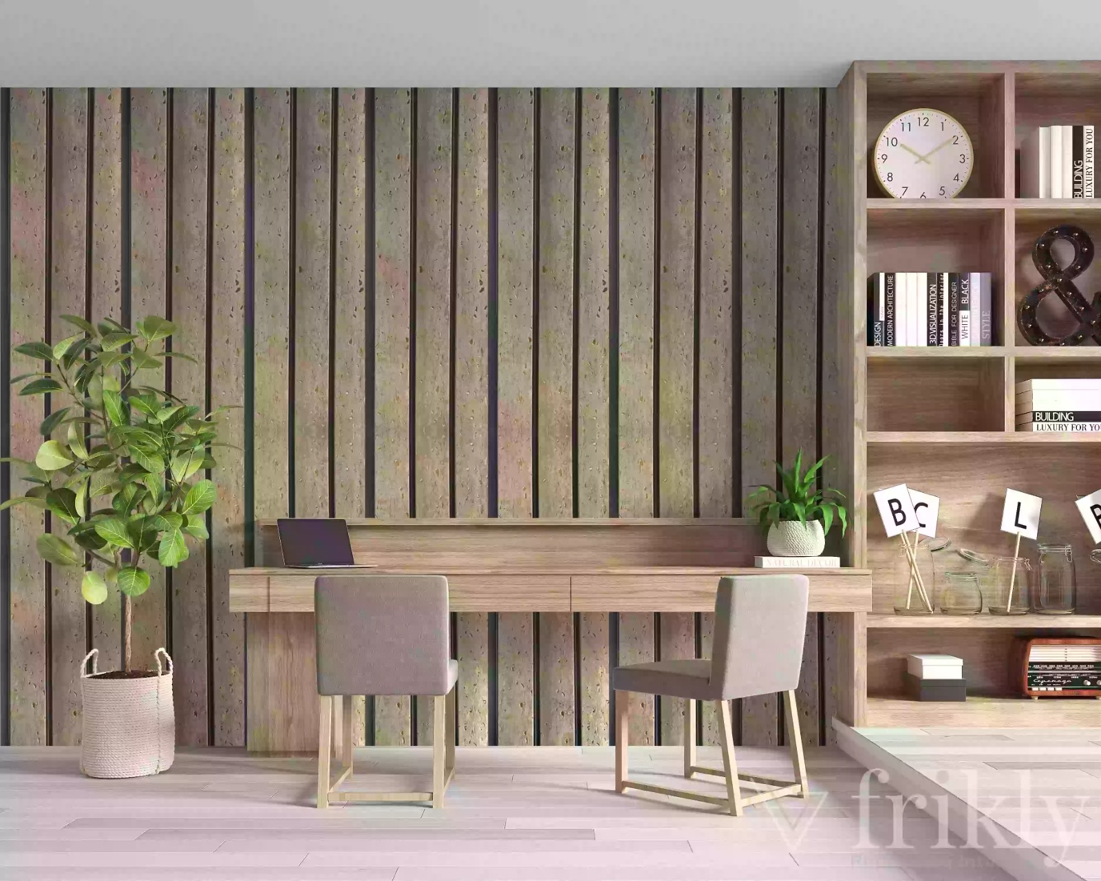 Create an Acoustic Oasis with a Textured Wood Wall